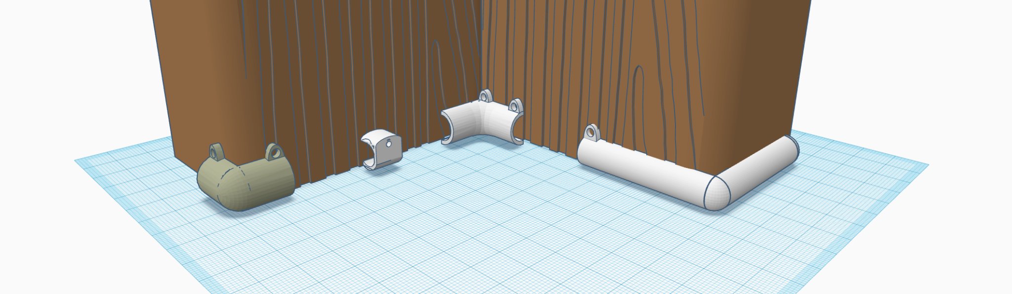 Kẹp dây với đinh cố định cho tổ chức dây điện