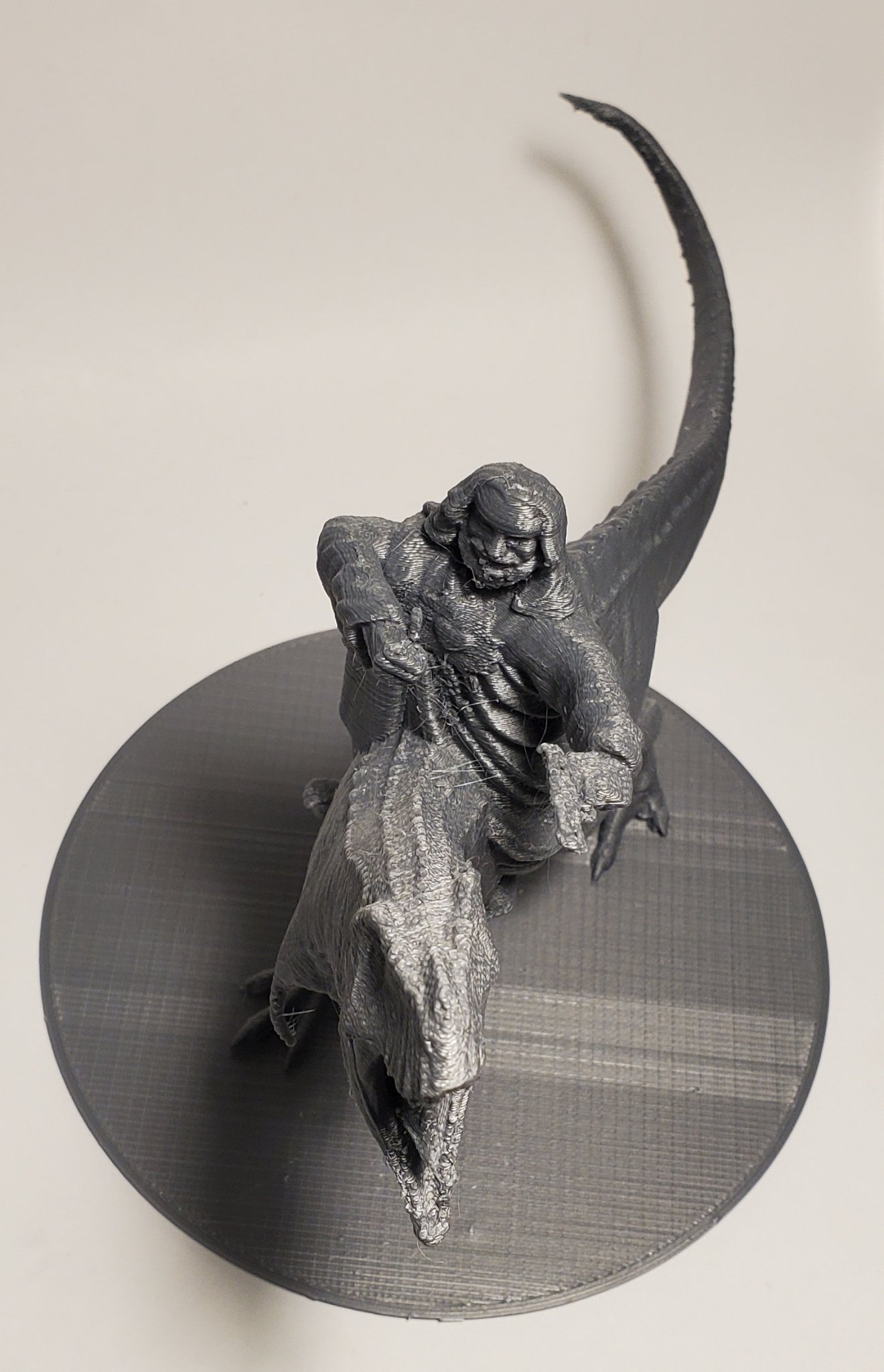 Chúa Giê-su cưỡi khủng long T-rex