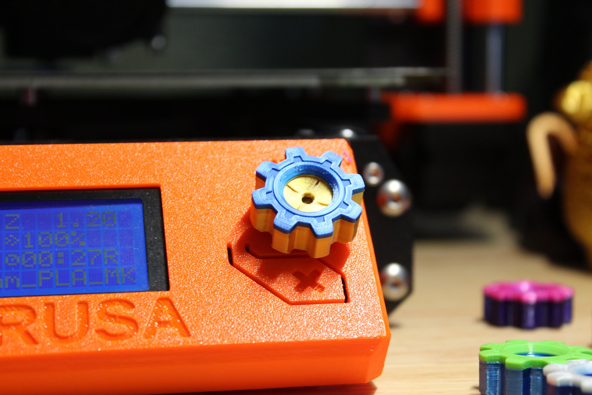 Núm điều khiển màu sắc cho máy in Prusa