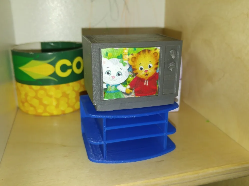 Tivi cổ điển thiết kế bằng Tinkercad