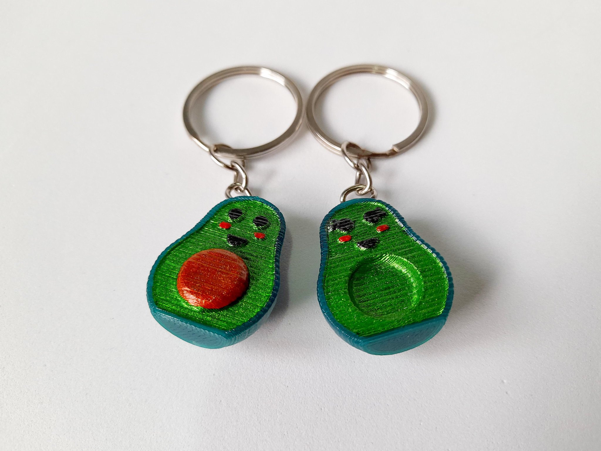 Móc chìa khóa hình quả bơ dễ thương dành cho người đặc biệt