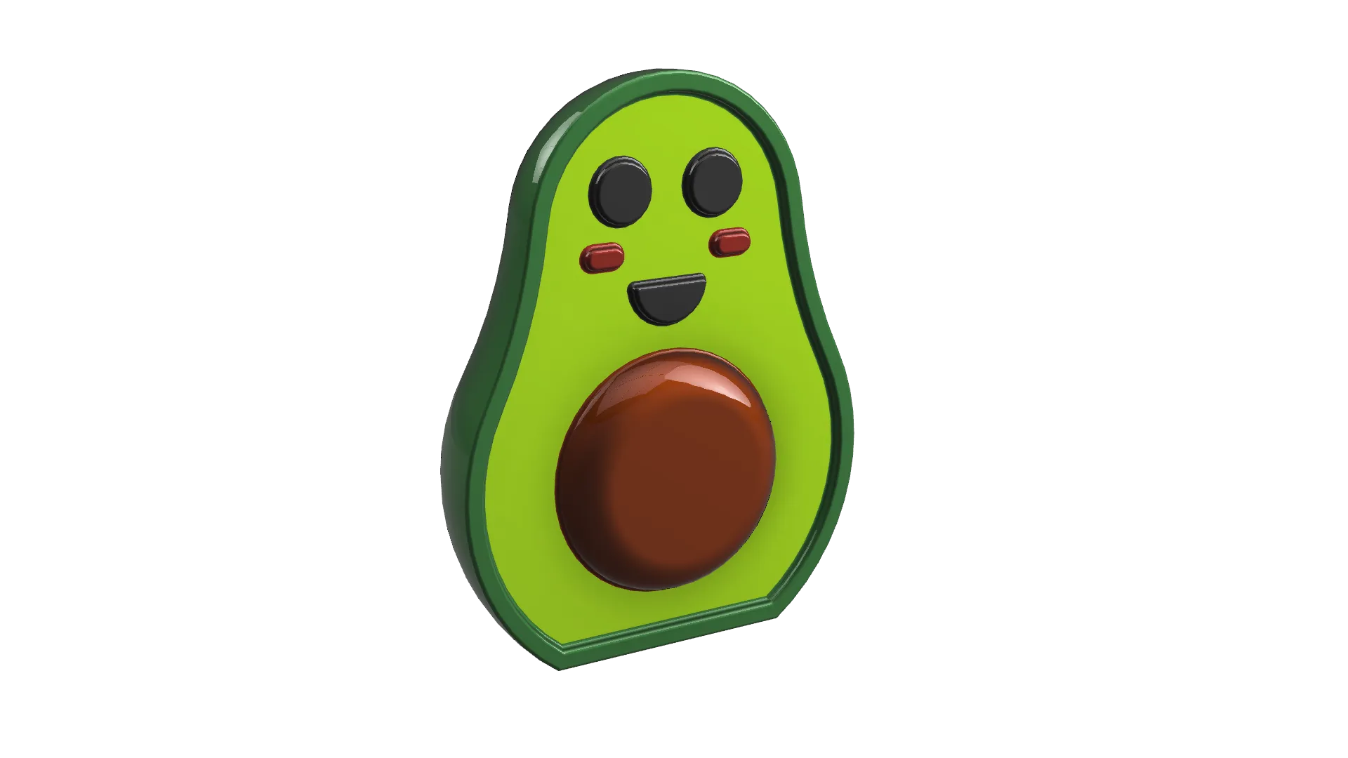 Móc chìa khóa hình quả bơ dễ thương dành cho người đặc biệt