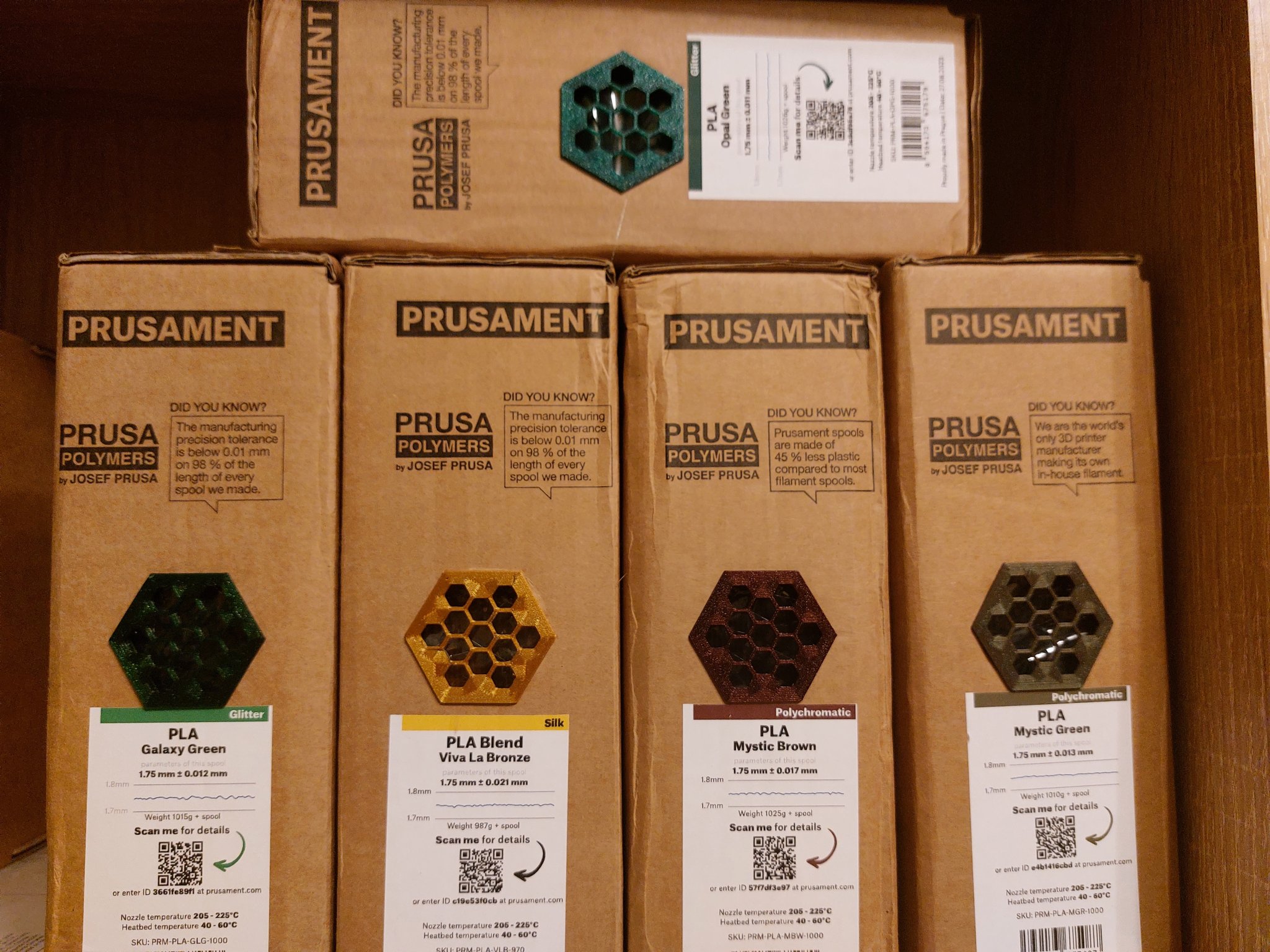 Mẫu trưng bày Prusament cho cửa sổ hộp