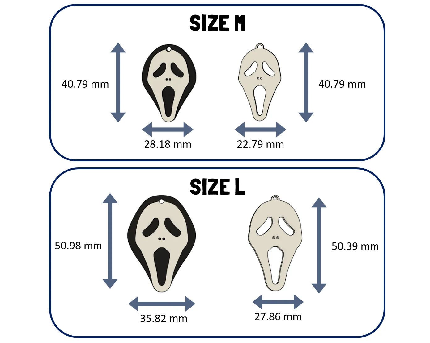 Bông tai Scream phong cách Halloween