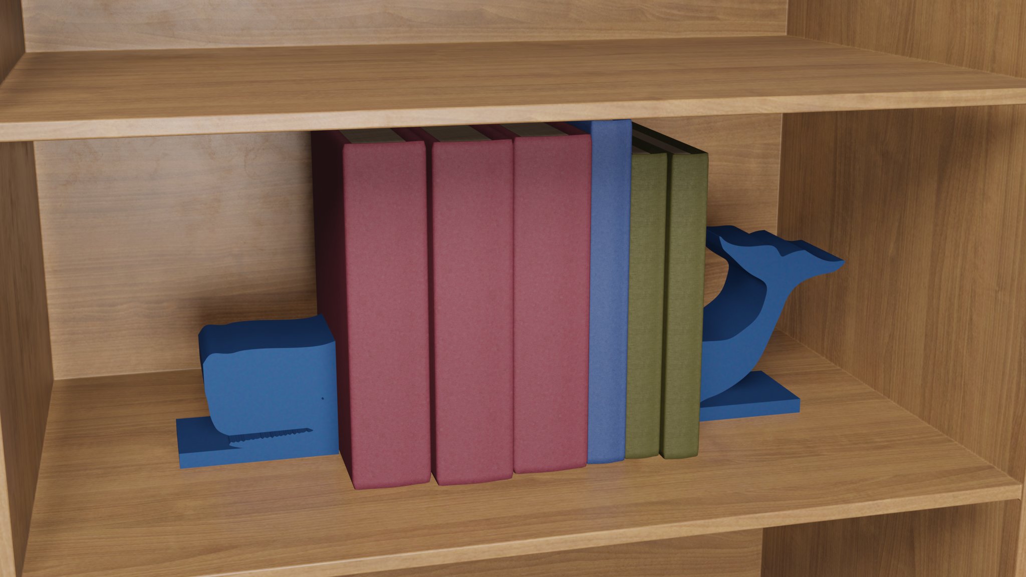 Giá đỡ sách hình cá voi giữ sách gọn gàng