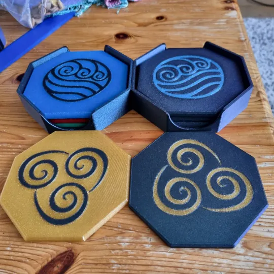 Bộ lót ly Bending Elements từ Avatar: The Last Airbender