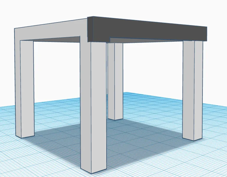 Giá đỡ cáp đơn giản cho bàn LACK 55x55