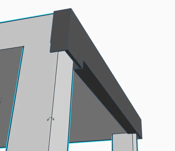 Giá đỡ cáp đơn giản cho bàn LACK 55x55