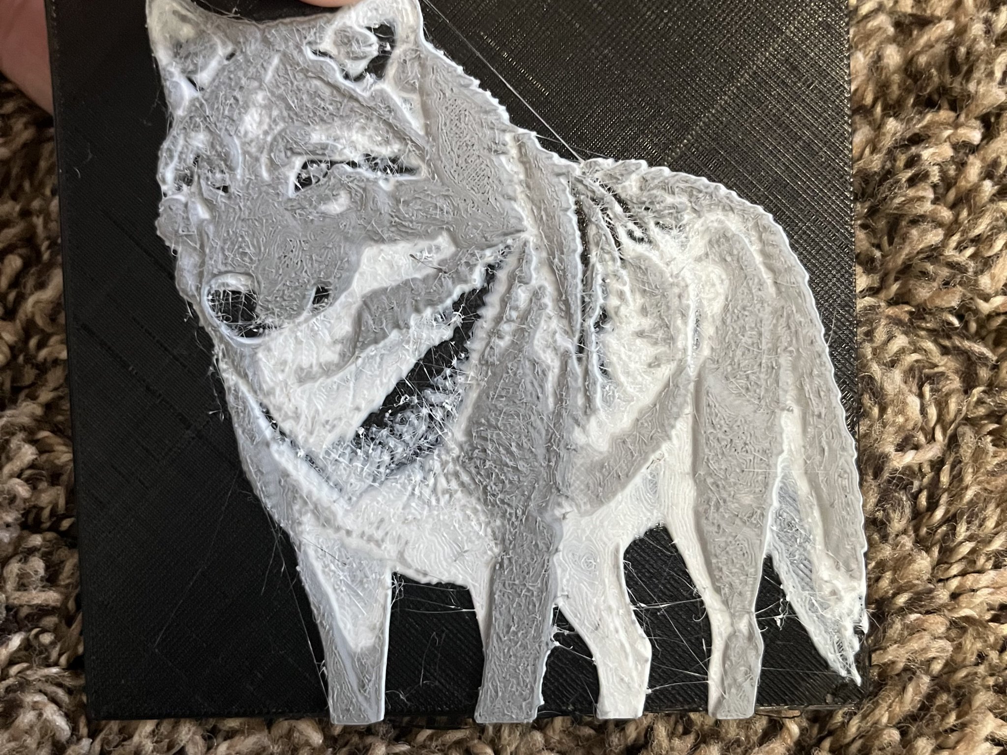 Chó sói tạo ra bằng AI với phần mềm HueForge