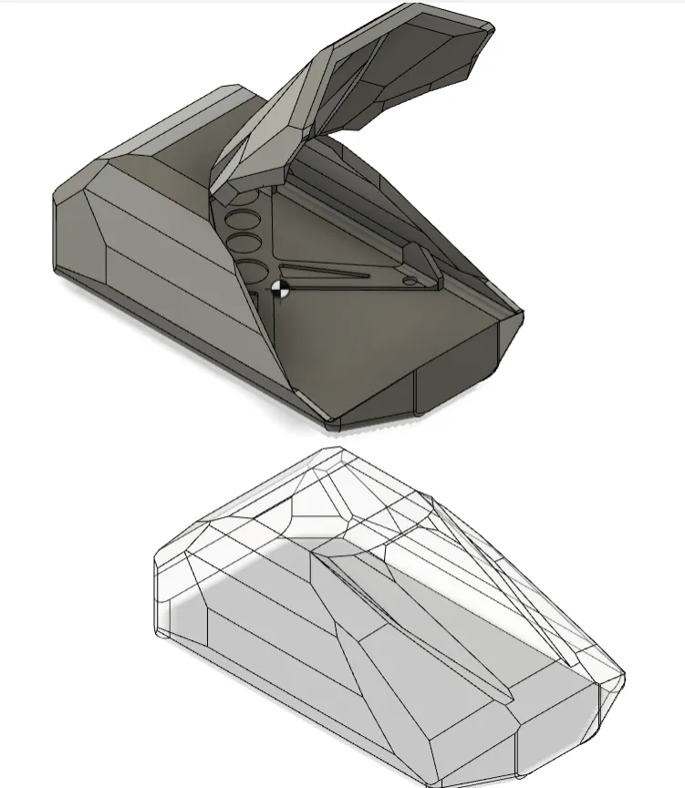 Khái niệm ba lô cứng màu trắng bán trong suốt