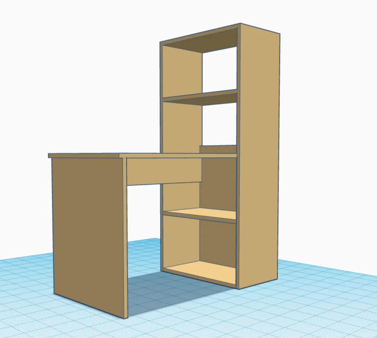 Bàn làm việc mini tỷ lệ 1:12 cho mô hình đồ chơi