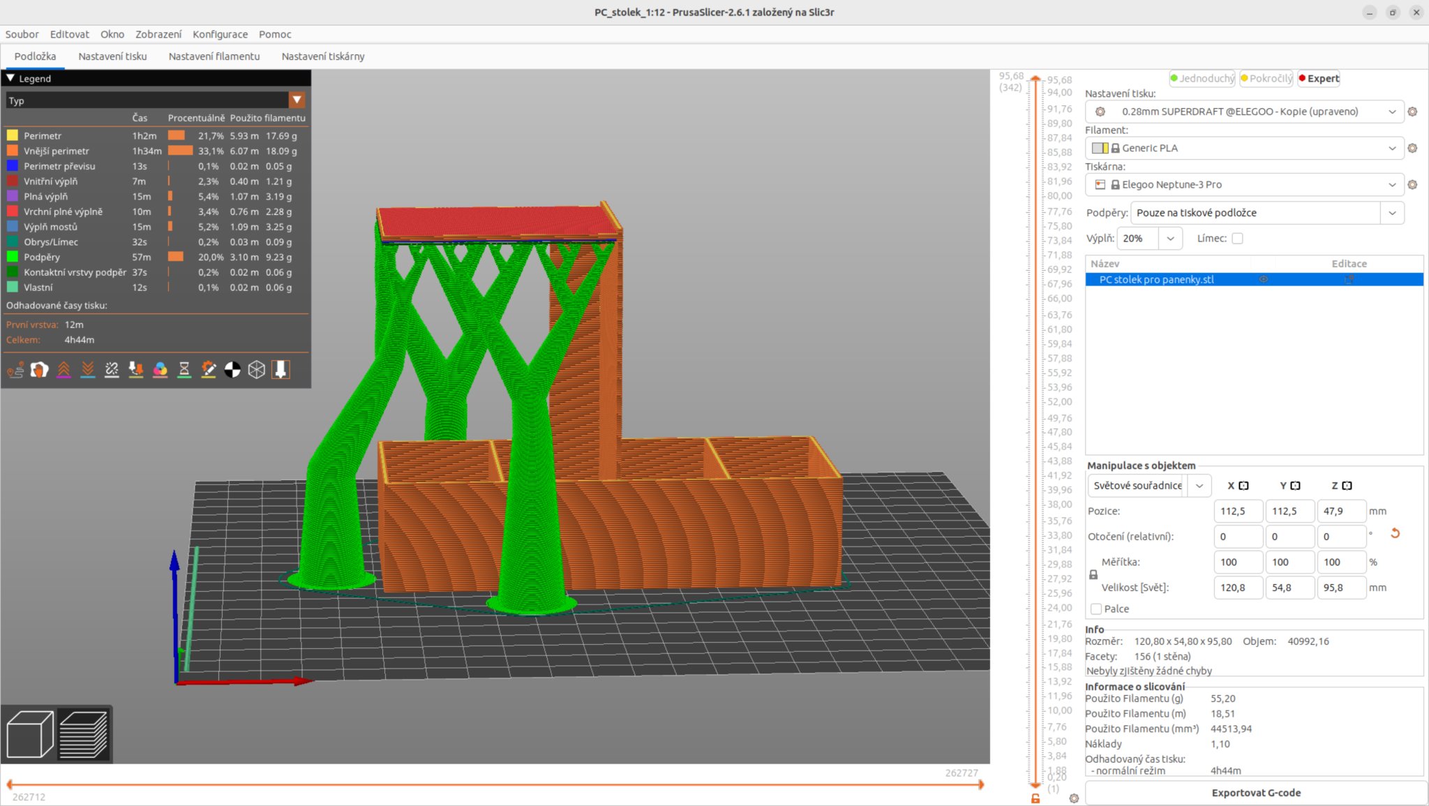 Bàn làm việc mini tỷ lệ 1:12 cho mô hình đồ chơi
