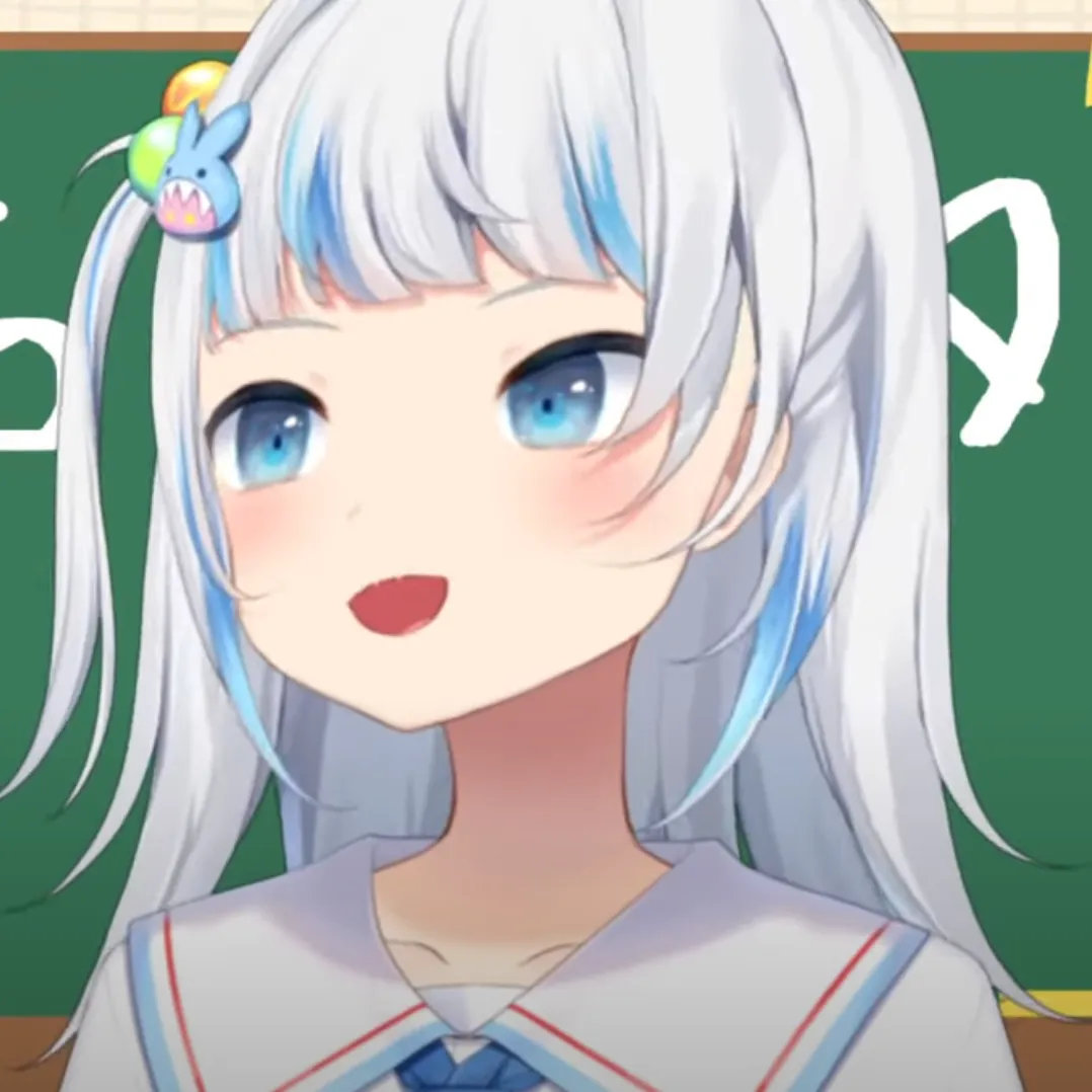 Kẹp tóc Gawr Gura hình cá mập thỏ