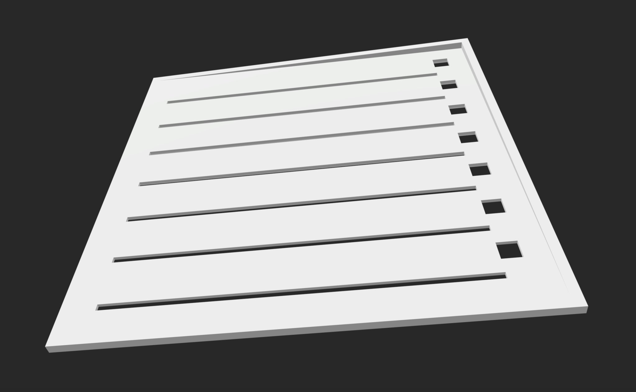 Bảng hướng dẫn vẽ 7 đường và ô cho giấy note vuông 3 inch