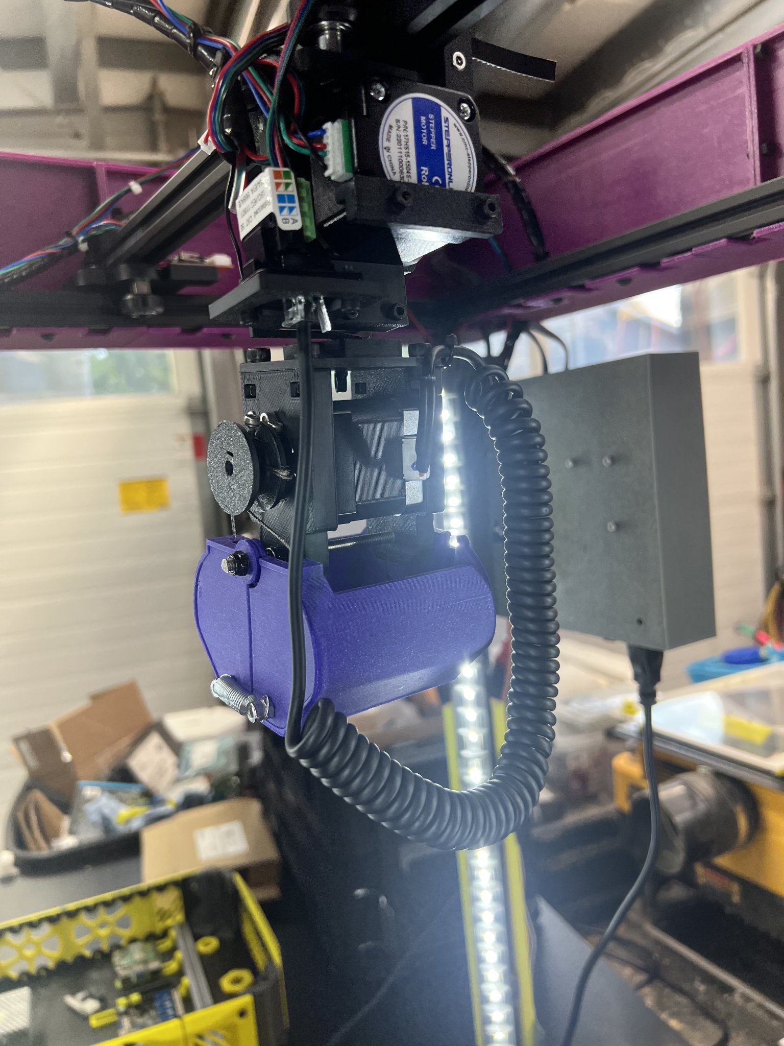 Mô hình kết nối dây cuộn cho động cơ kẹp Candy Claw