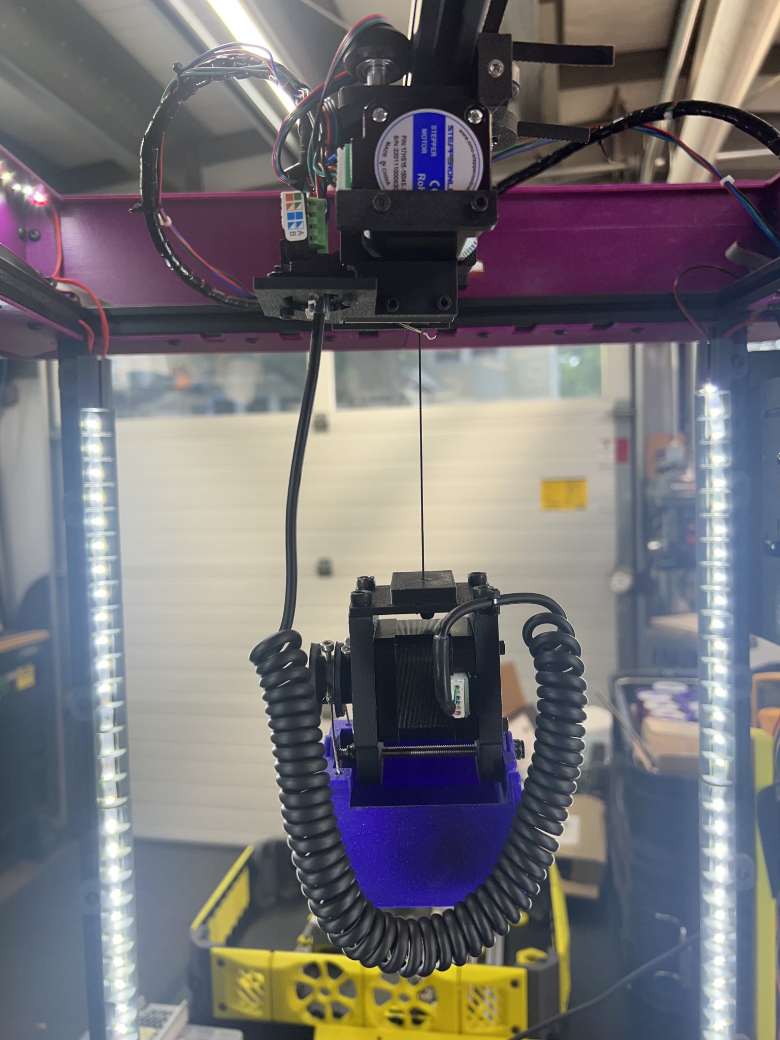 Mô hình kết nối dây cuộn cho động cơ kẹp Candy Claw