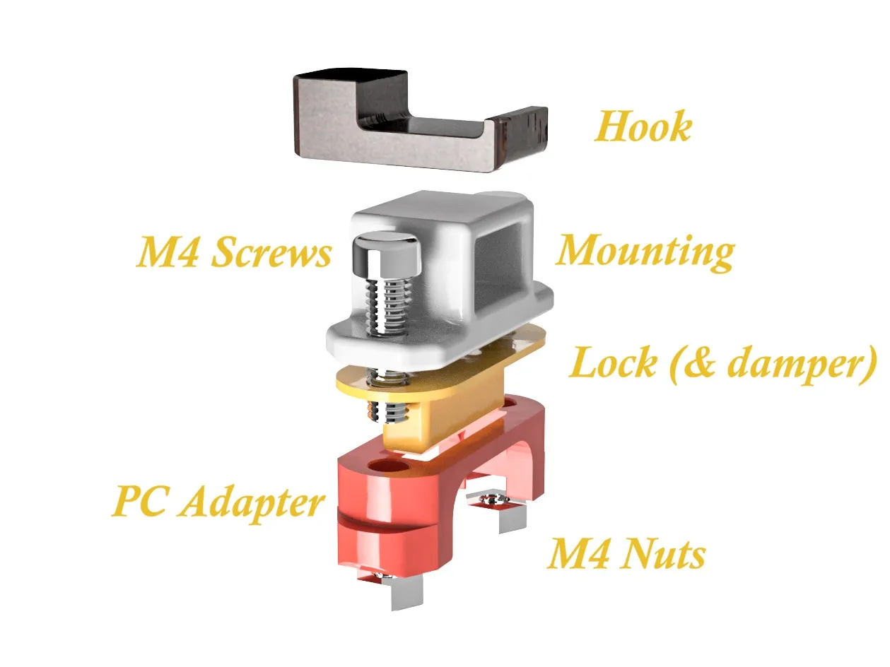 Giá treo thùng máy tính Qube 500 dưới bàn (mẫu thử)