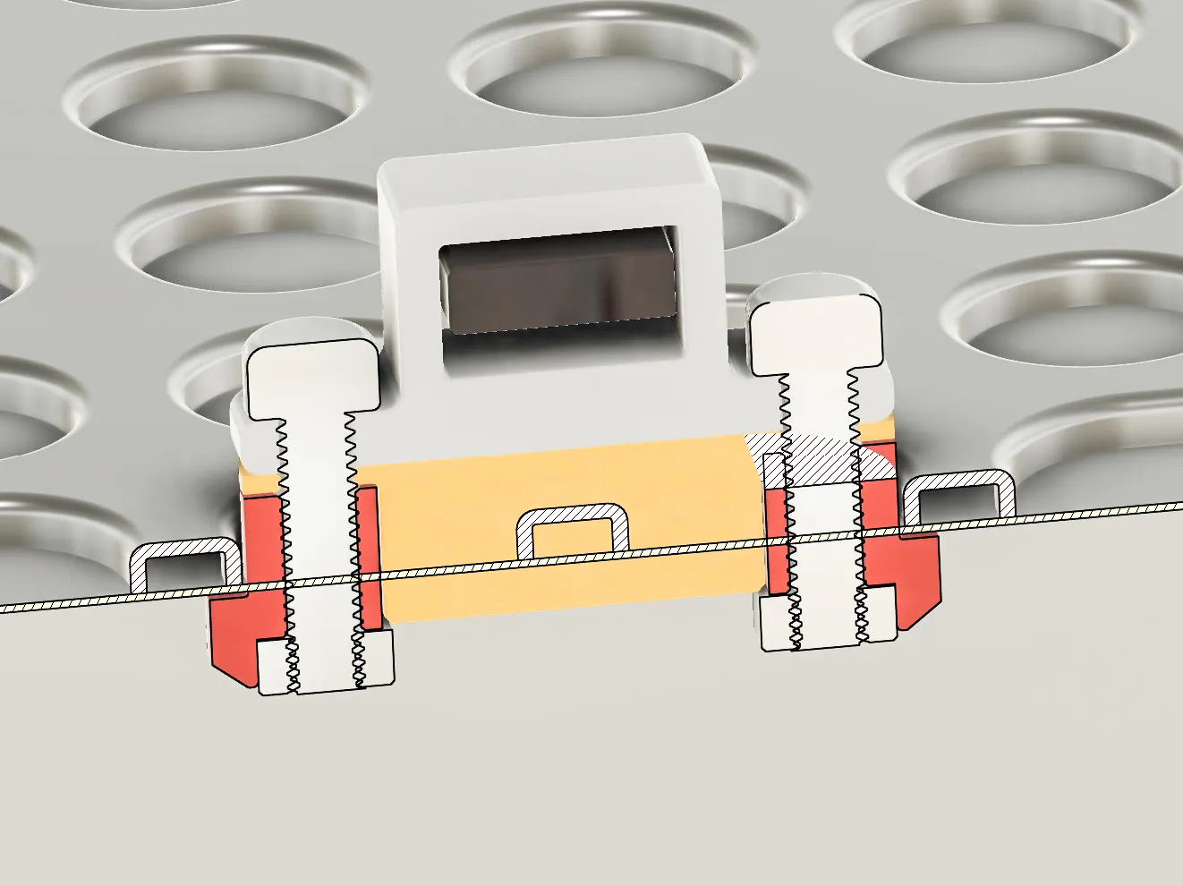 Giá treo thùng máy tính Qube 500 dưới bàn (mẫu thử)