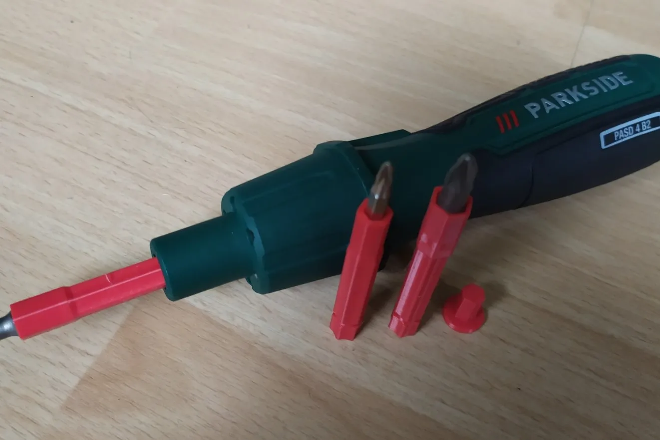 Bộ chuyển đổi Bit 4 & 6 mm cho máy vặn vít không dây Parkside PA...