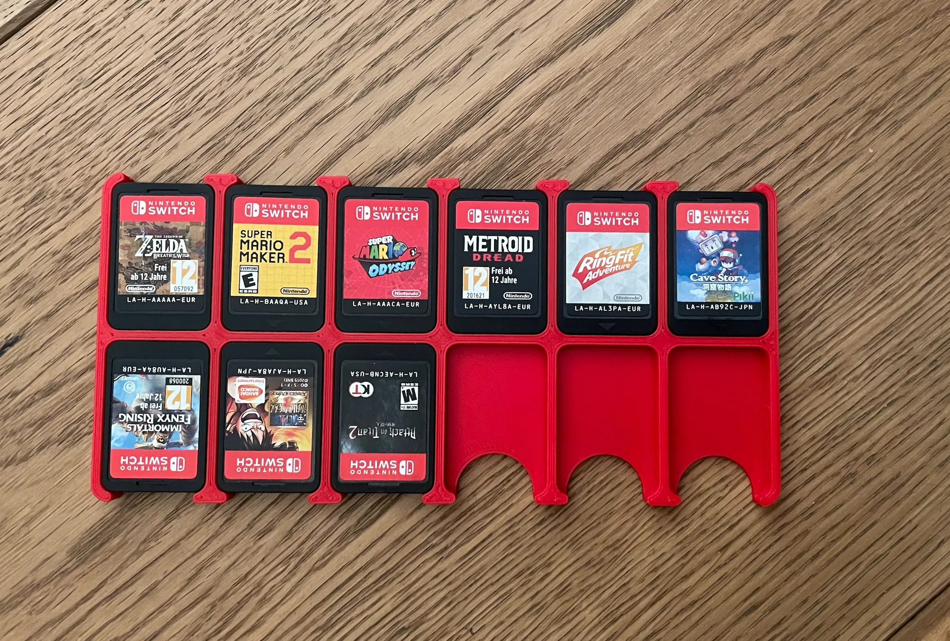 Giá đỡ trò chơi Nintendo Switch cho 6 hoặc 12 băng cartridge
