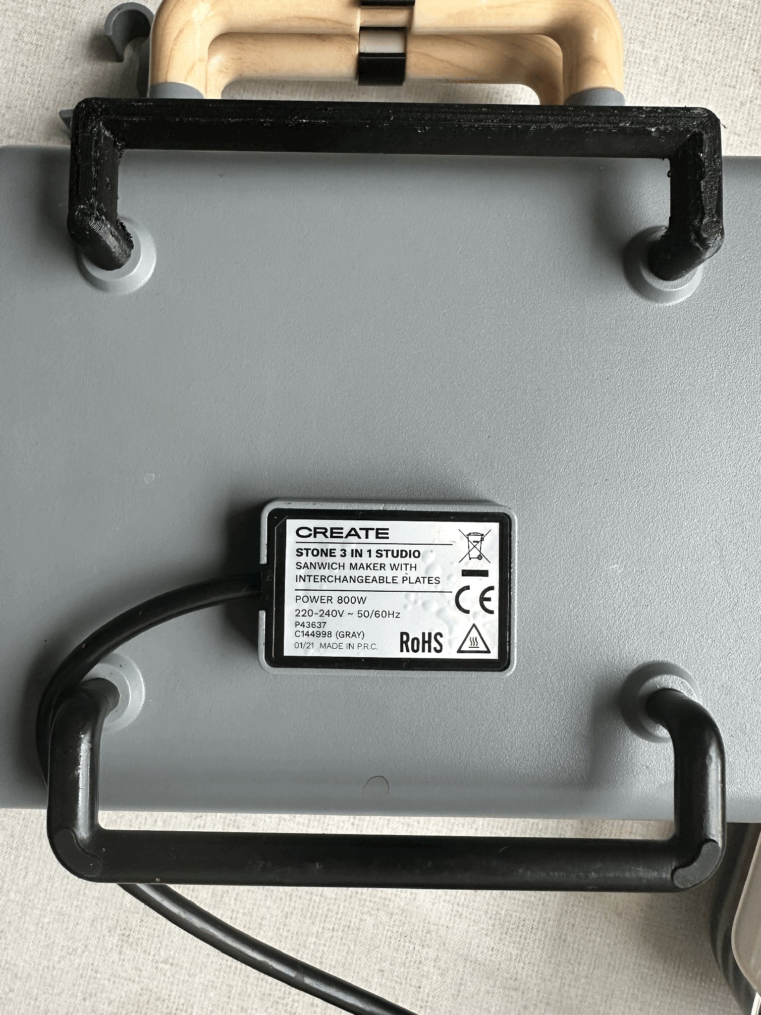 Thay thế kẹp và chân cho máy làm bánh Sandwich Stone Studio