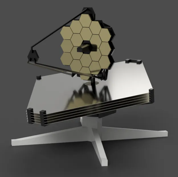 Mô hình thu nhỏ kính viễn vọng James Webb Space Telescope