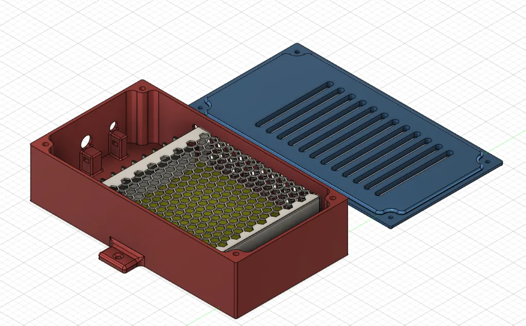 Vỏ nguồn Meanwell LRS-100-5 với 5 chốt nhiệt Ruthex M3