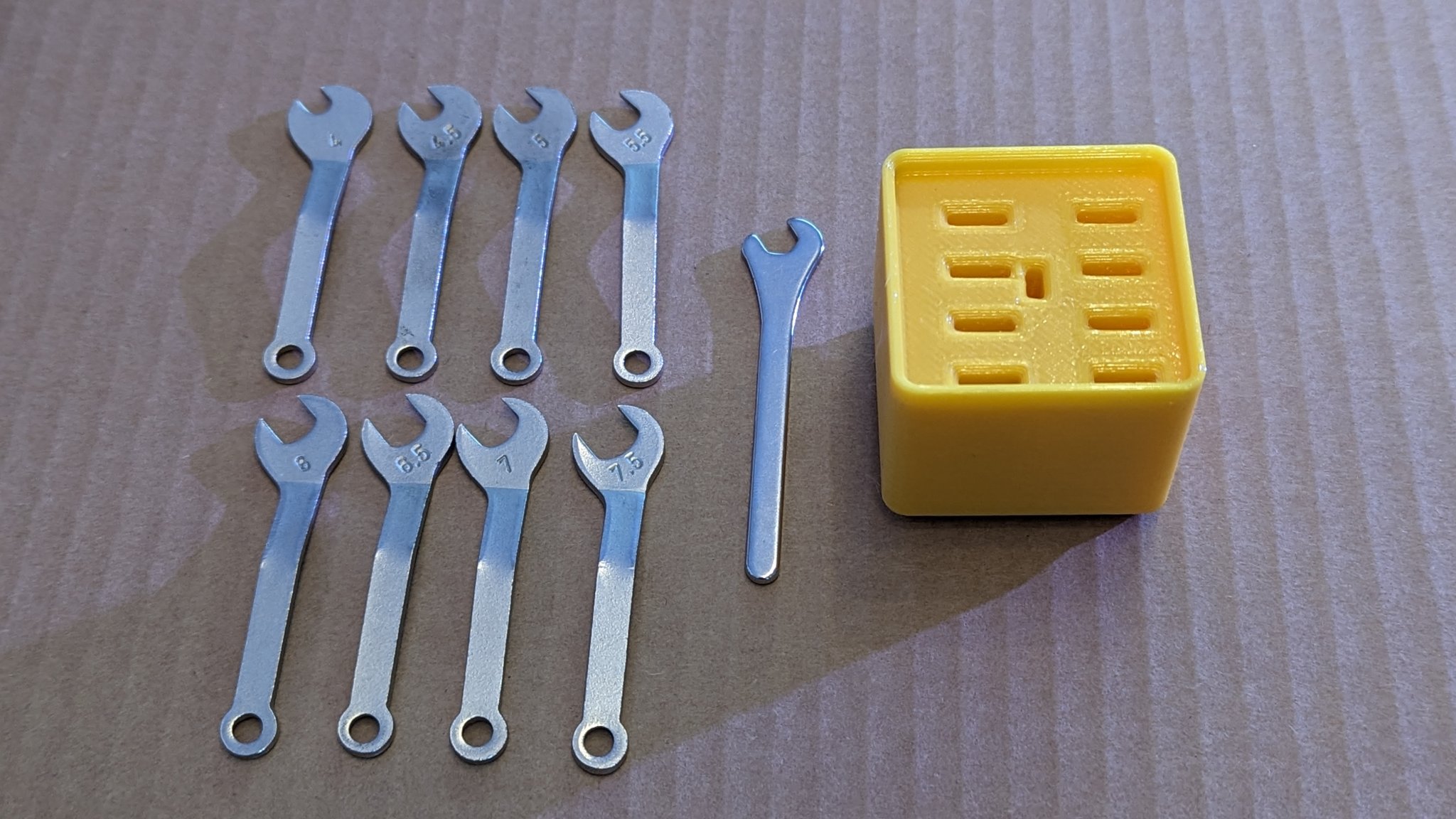 Giá đỡ Gridfinity cho cờ lê nhỏ Mirco (SW4 ... SW 7.5)