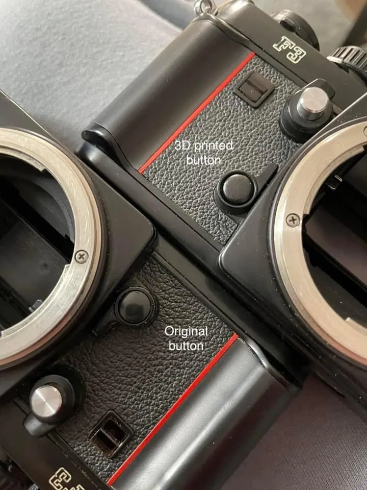 Nút khóa bộ nhớ phơi sáng cho máy ảnh Nikon F3