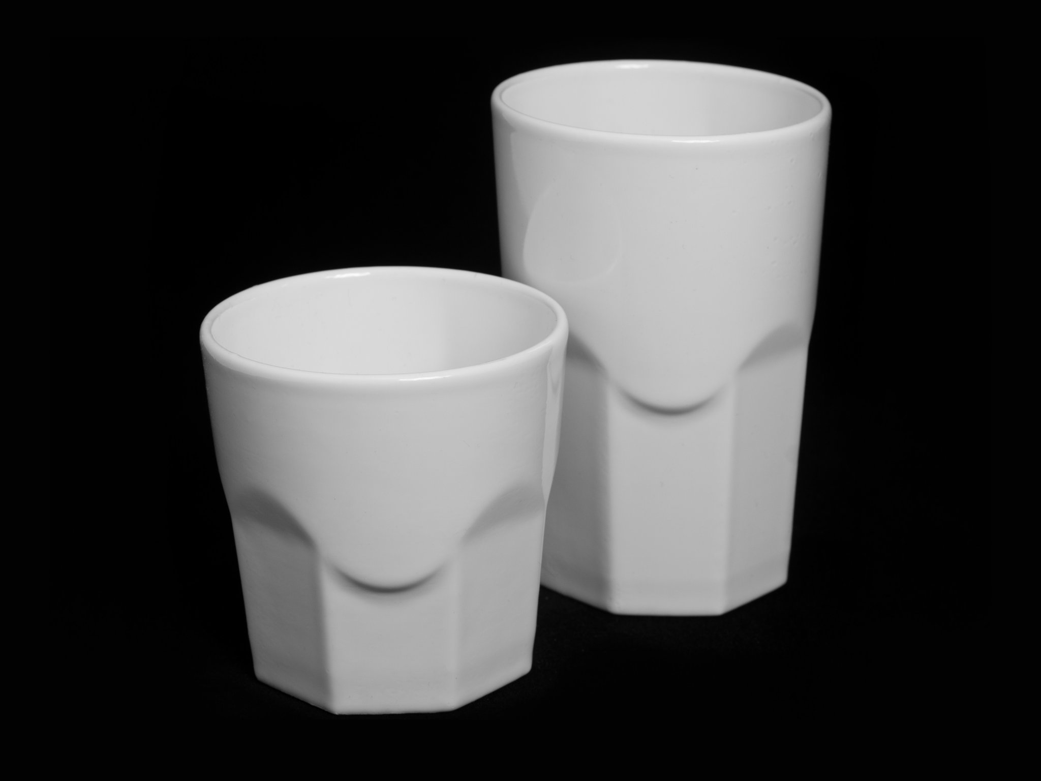 Mô hình ly thủy tinh hình bát giác in 3D