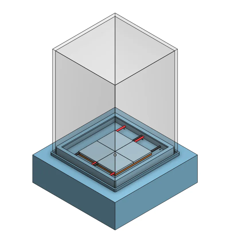 Buồng mây làm mát bằng Peltier với tản nhiệt đồng