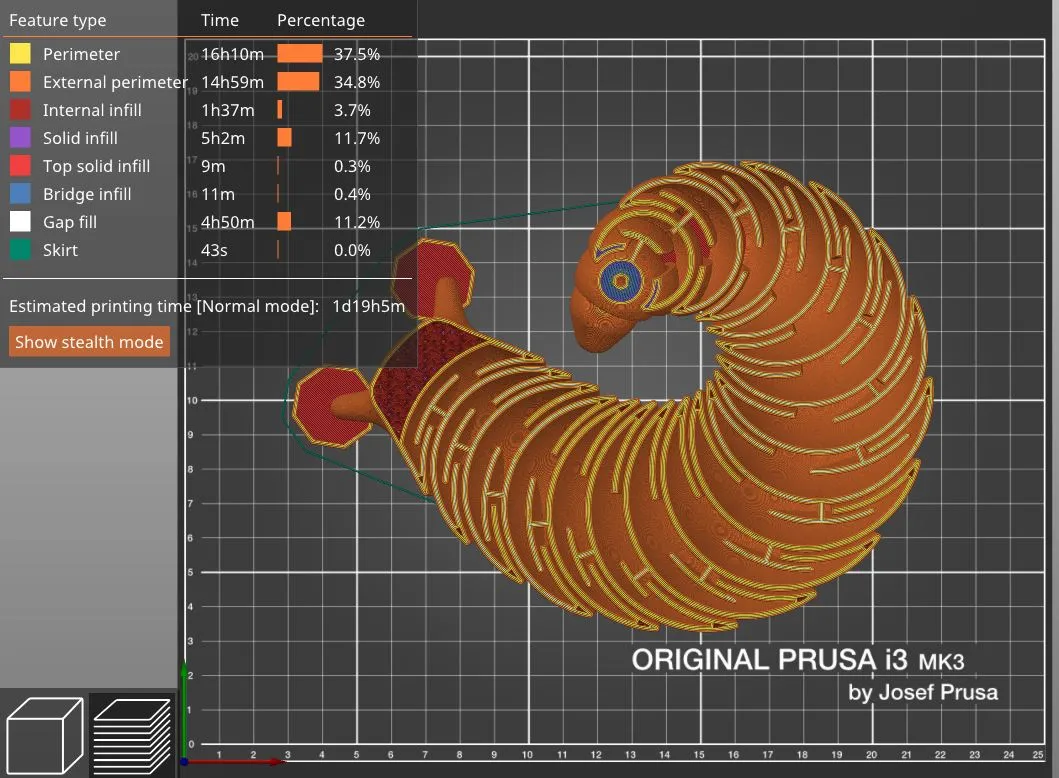 Ốc sên thân thiện cuộn tròn nghệ thuật khổng lồ