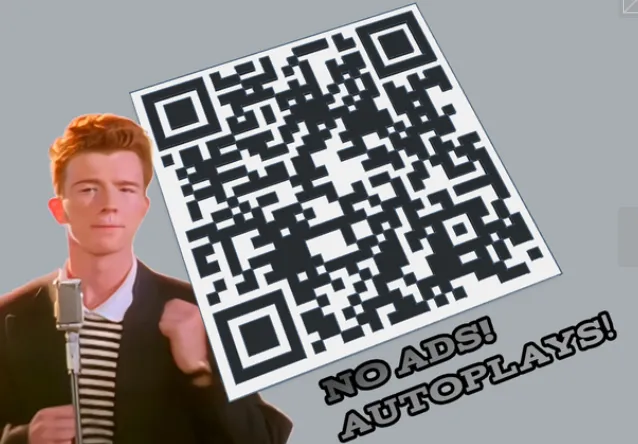 Mã QR Rick Roll hài hước cho trường học