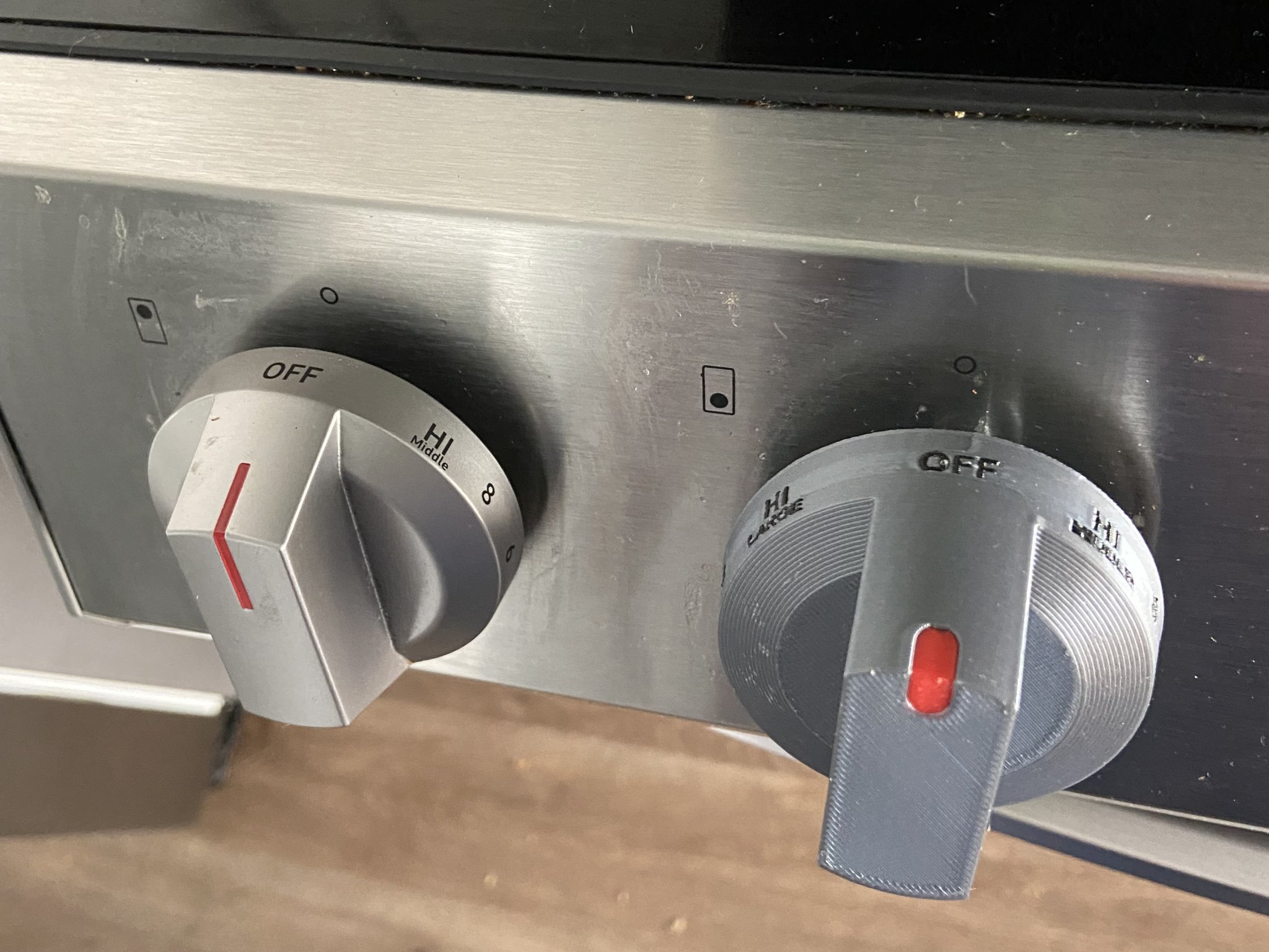 Núm vặn lò nướng Samsung có đánh dấu