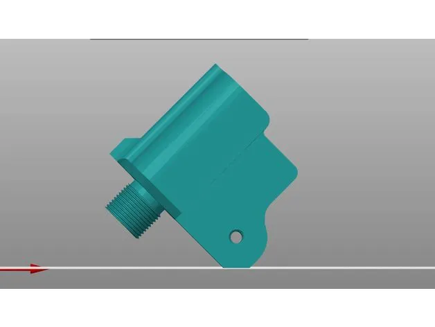 Thân súng Harlot có ren 1/2-28 bên phải