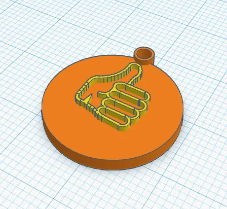 Móc khóa hình tay giơ ngón cái