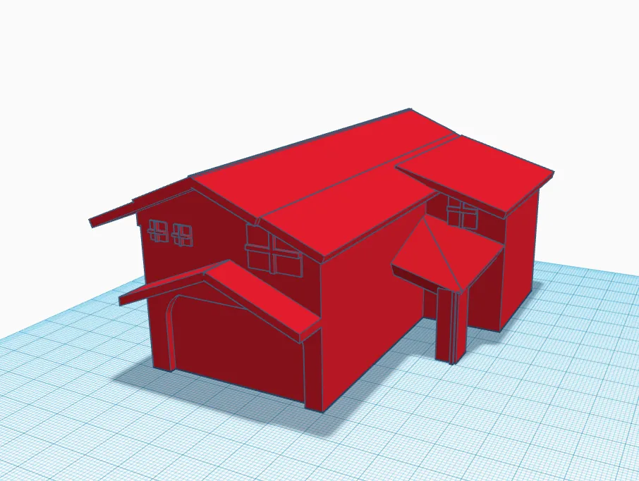 Nhà mô hình 3D cho đồ chơi và tượng hành động