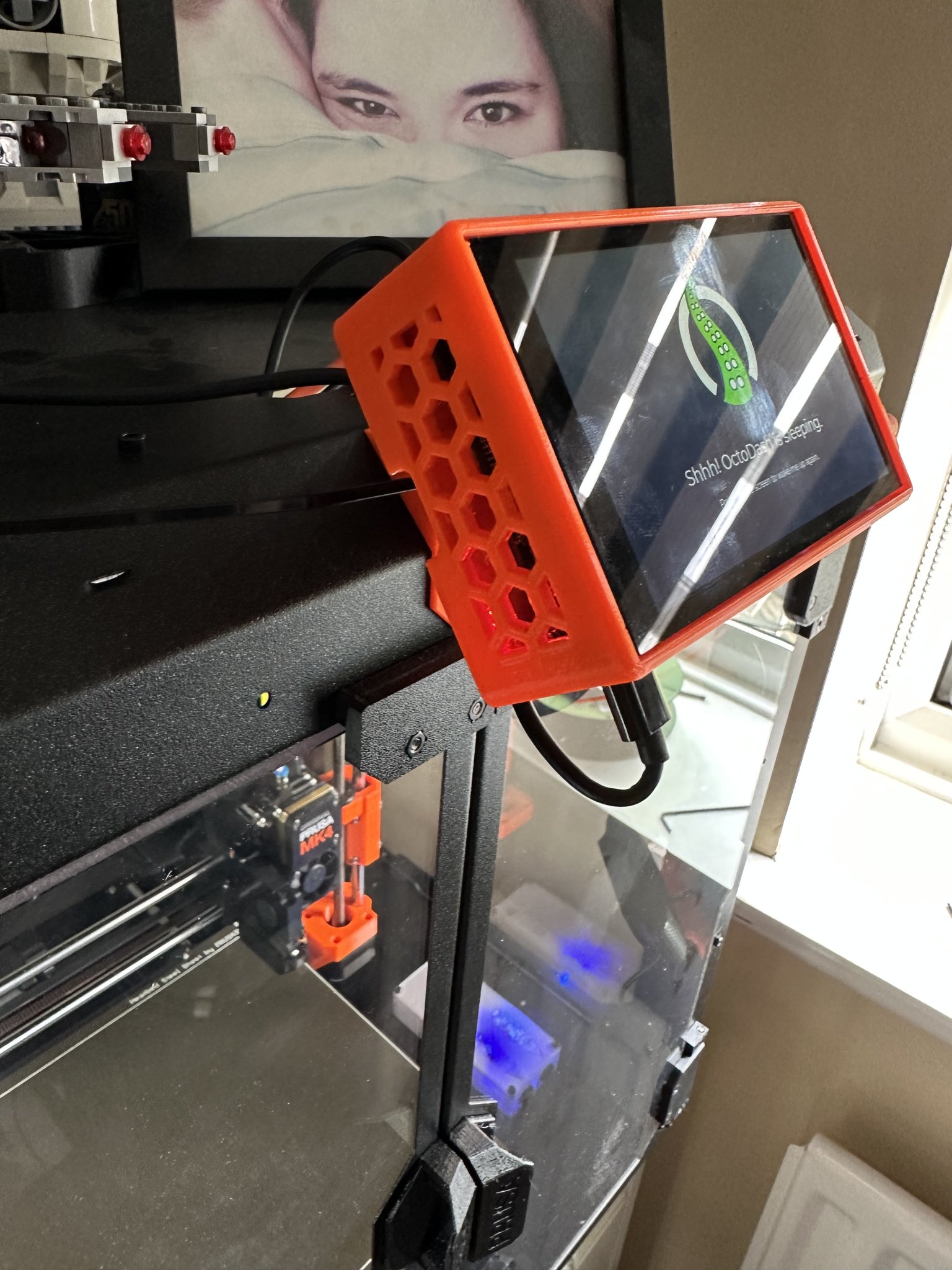 Giá đỡ Octopi cho vỏ Prusa với màn hình Hyperpixel 4