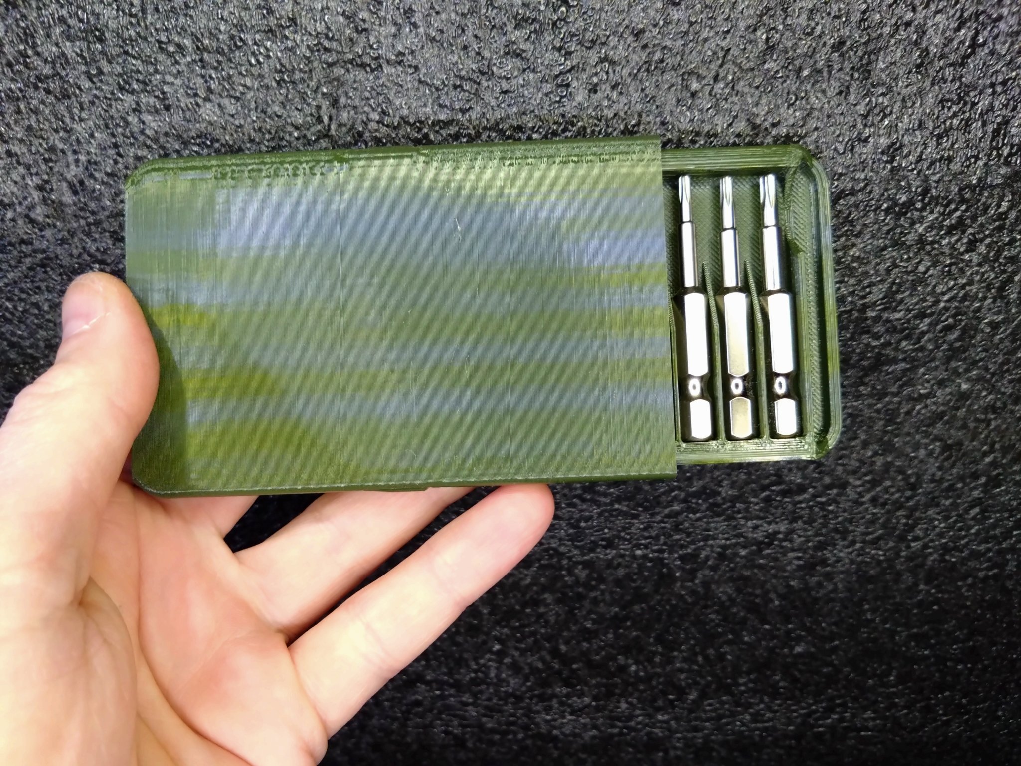 Hộp đựng bit tua vít 50 mm cho 12 đầu nối ¼ inch