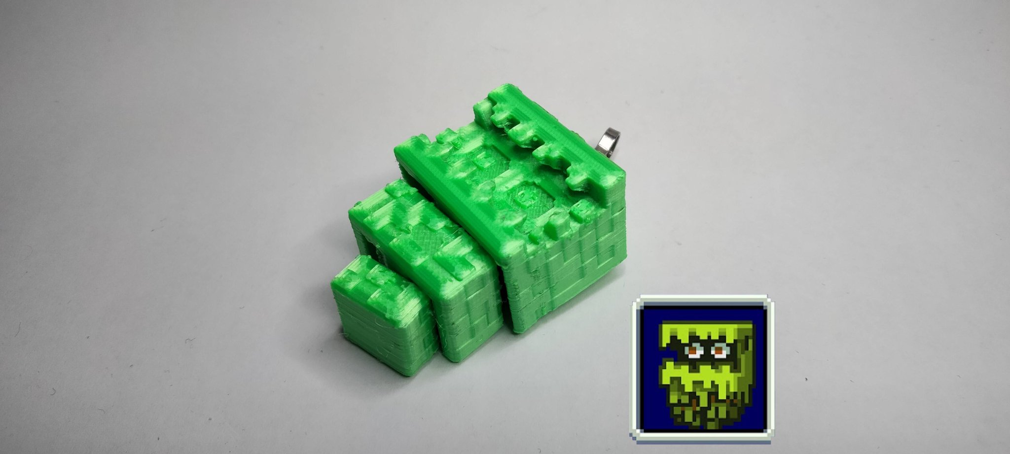 Móc khóa Glare dễ thương từ Minecraft in ngay tại chỗ