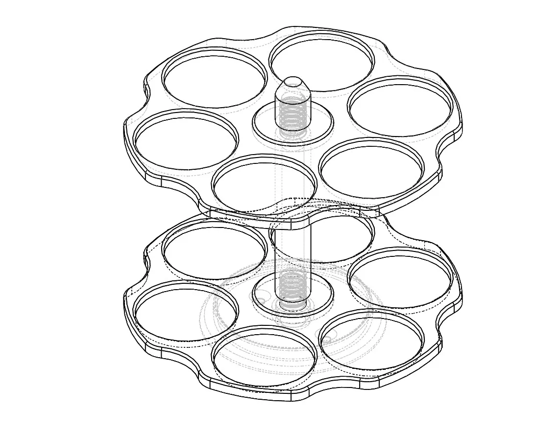 Giá đỡ gia vị xoay cải tiến cho nhà bếp