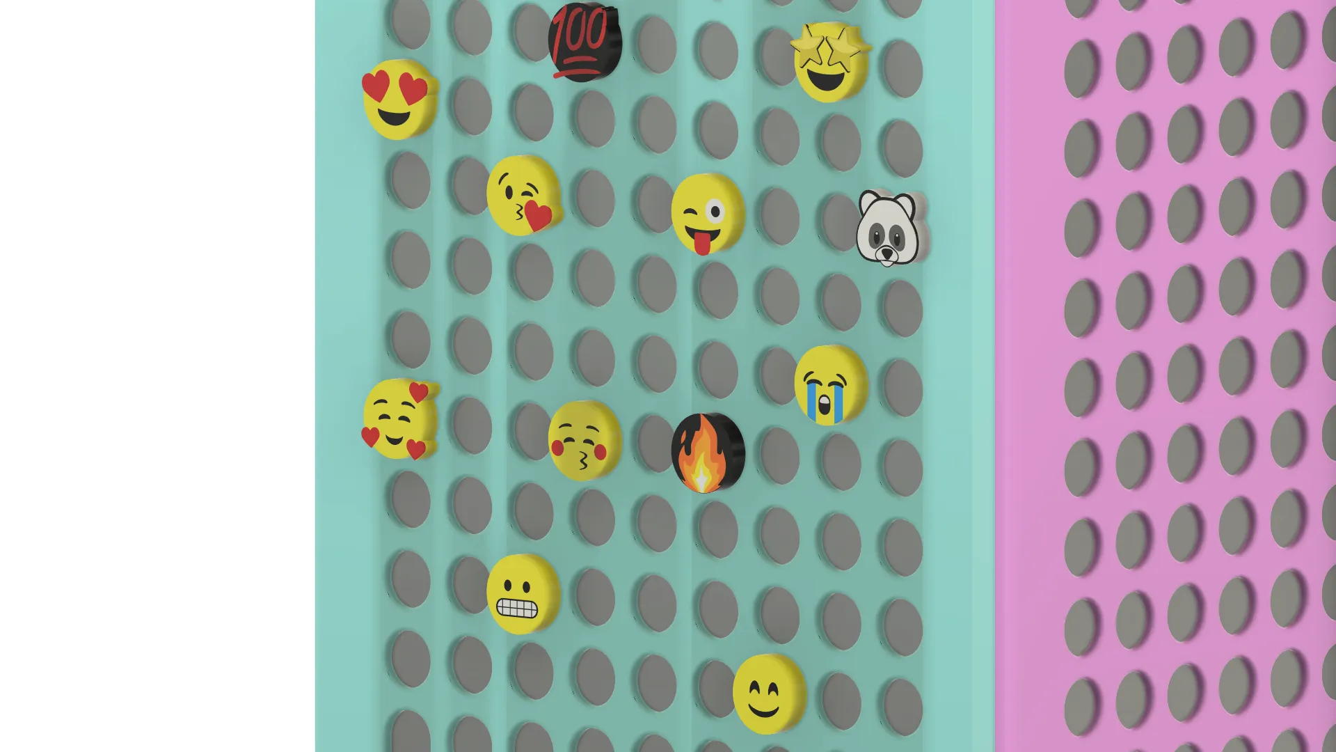 Biểu tượng Emoji tùy chỉnh cho thùng máy Coolermaster QUBE 500