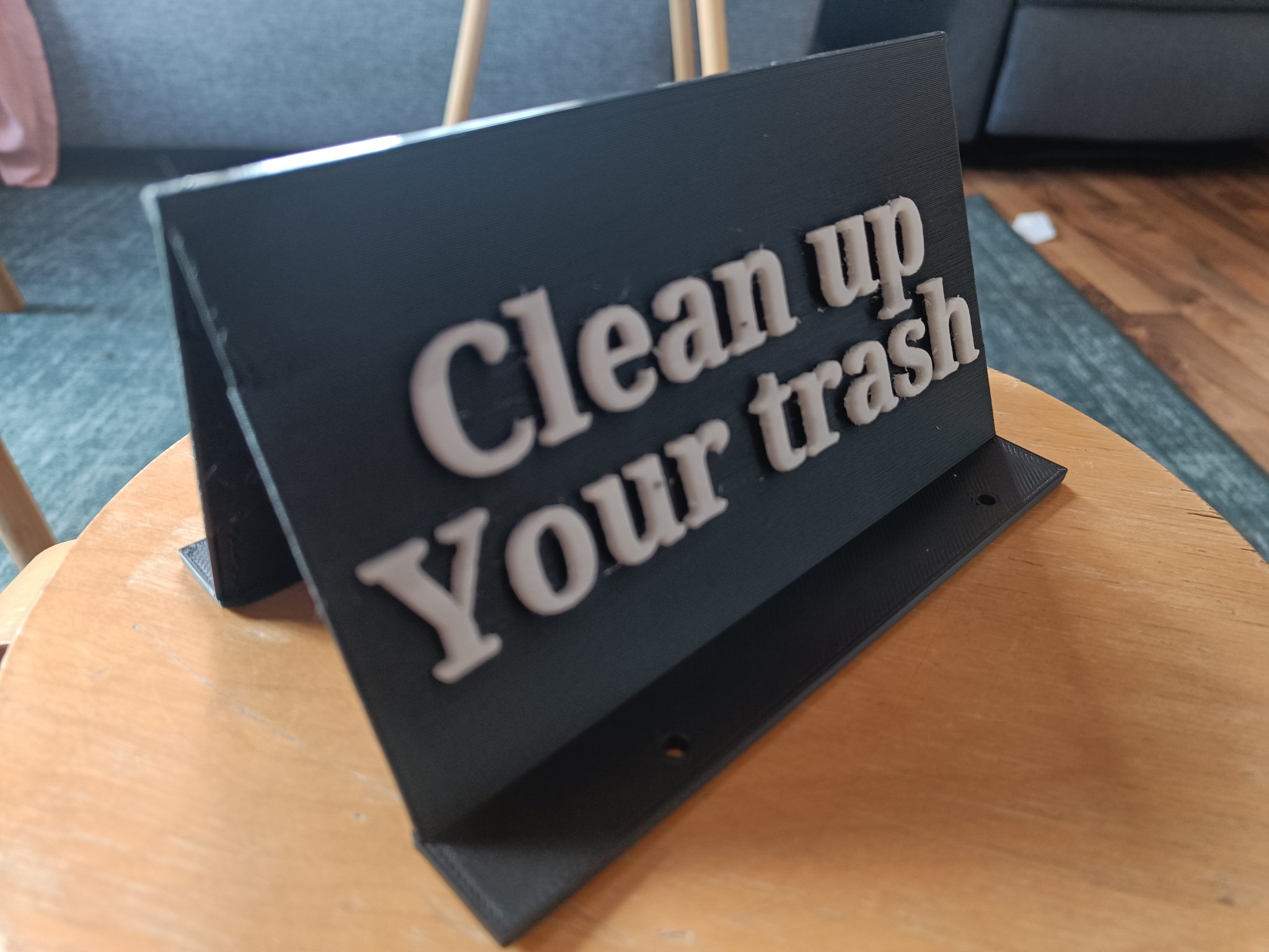 Biển báo dọn dẹp rác thải trong khu vực công cộng