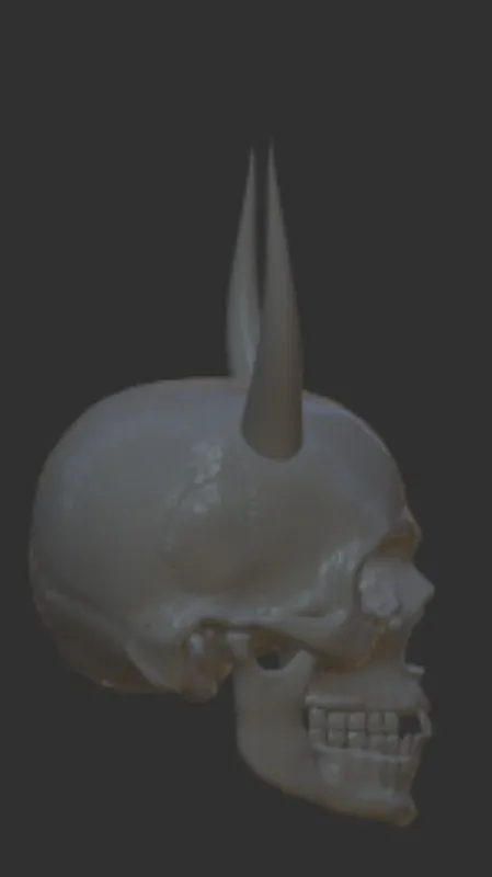 Đầu lâu ác quỷ trang trí cho bàn chơi game