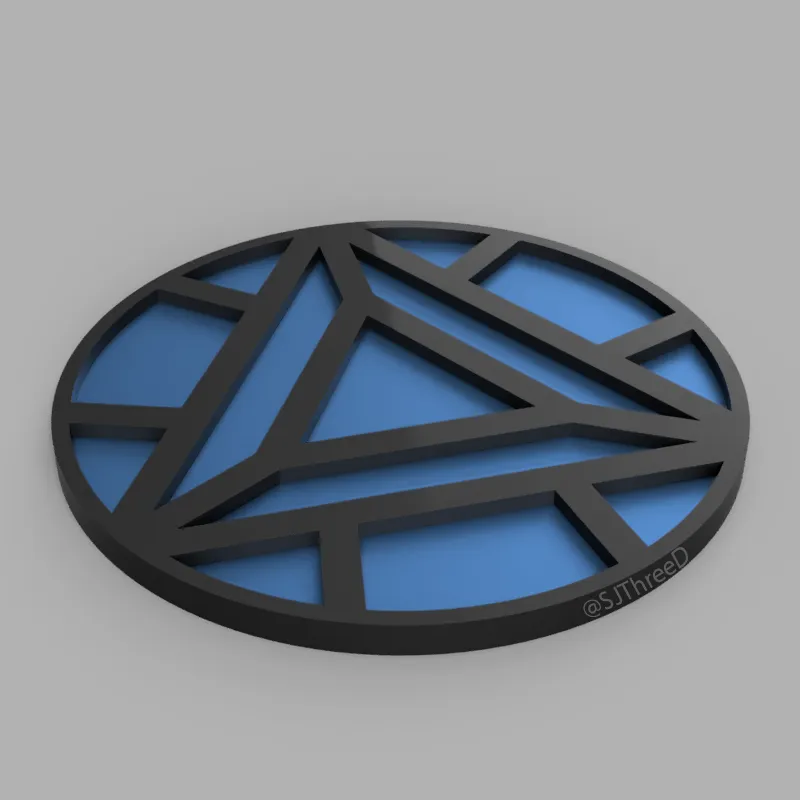 Biểu tượng Arc Reactor của Iron Man trong bộ sưu tập Marvel Coasters