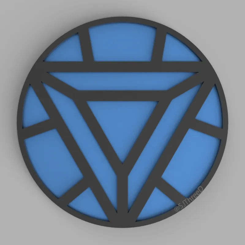Biểu tượng Arc Reactor của Iron Man trong bộ sưu tập Marvel Coasters