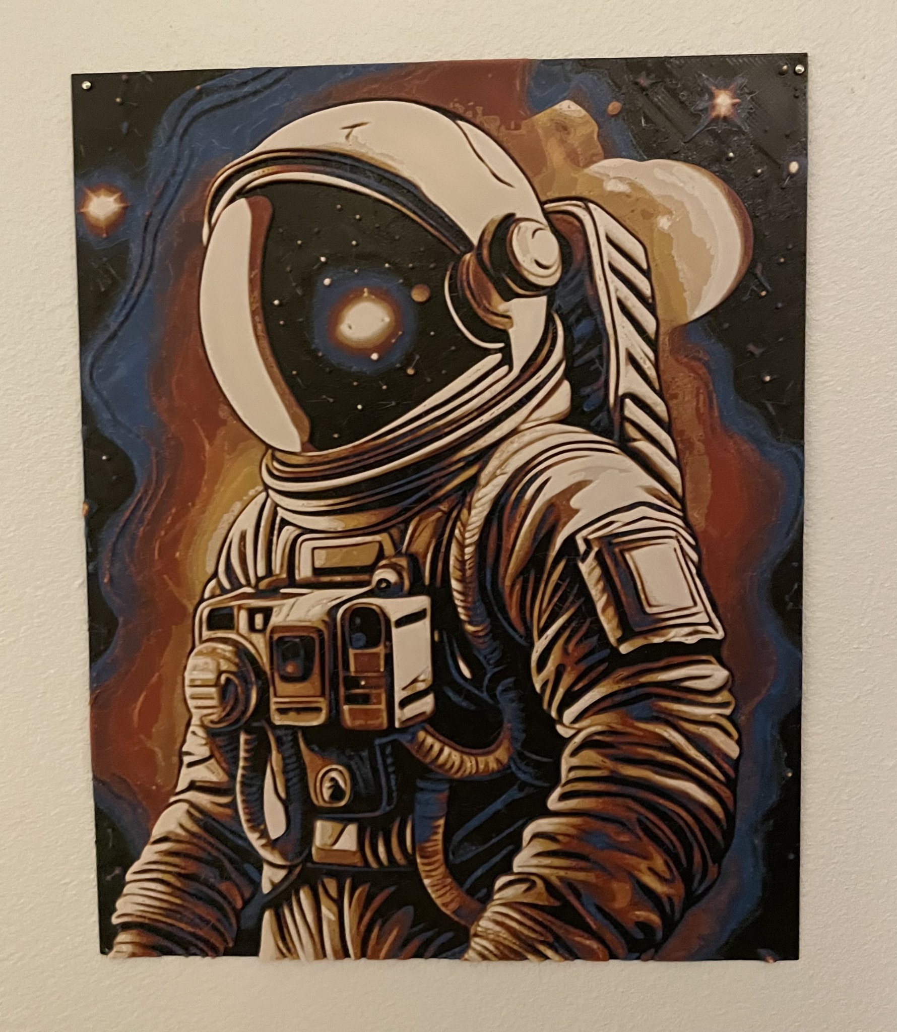 Phi hành gia HueForge nghệ thuật tạo ra bởi AI