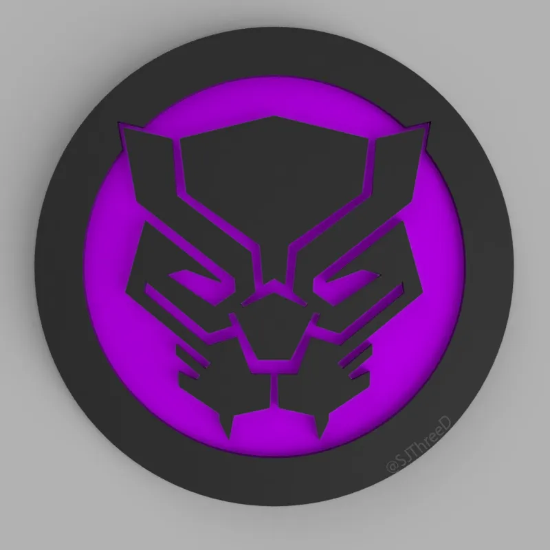 Đế lót ly Black Panther - Bộ sưu tập Marvel