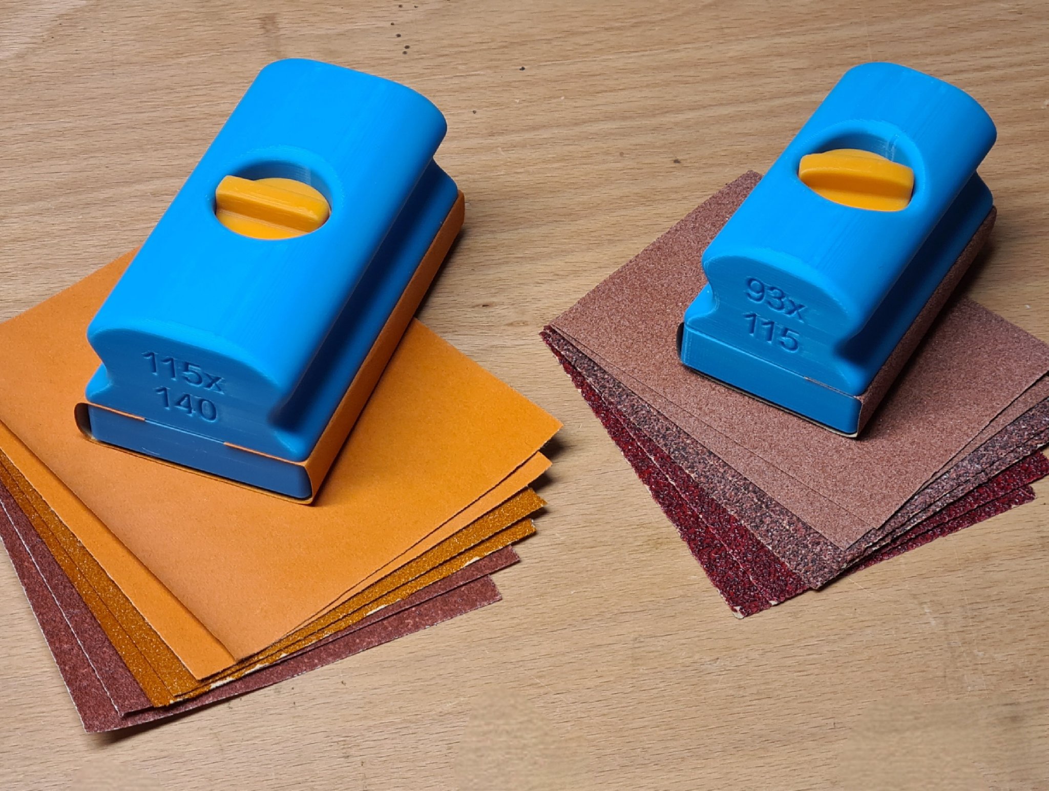 Khối chà nhám kích thước 93x115 mm và 115x140 mm