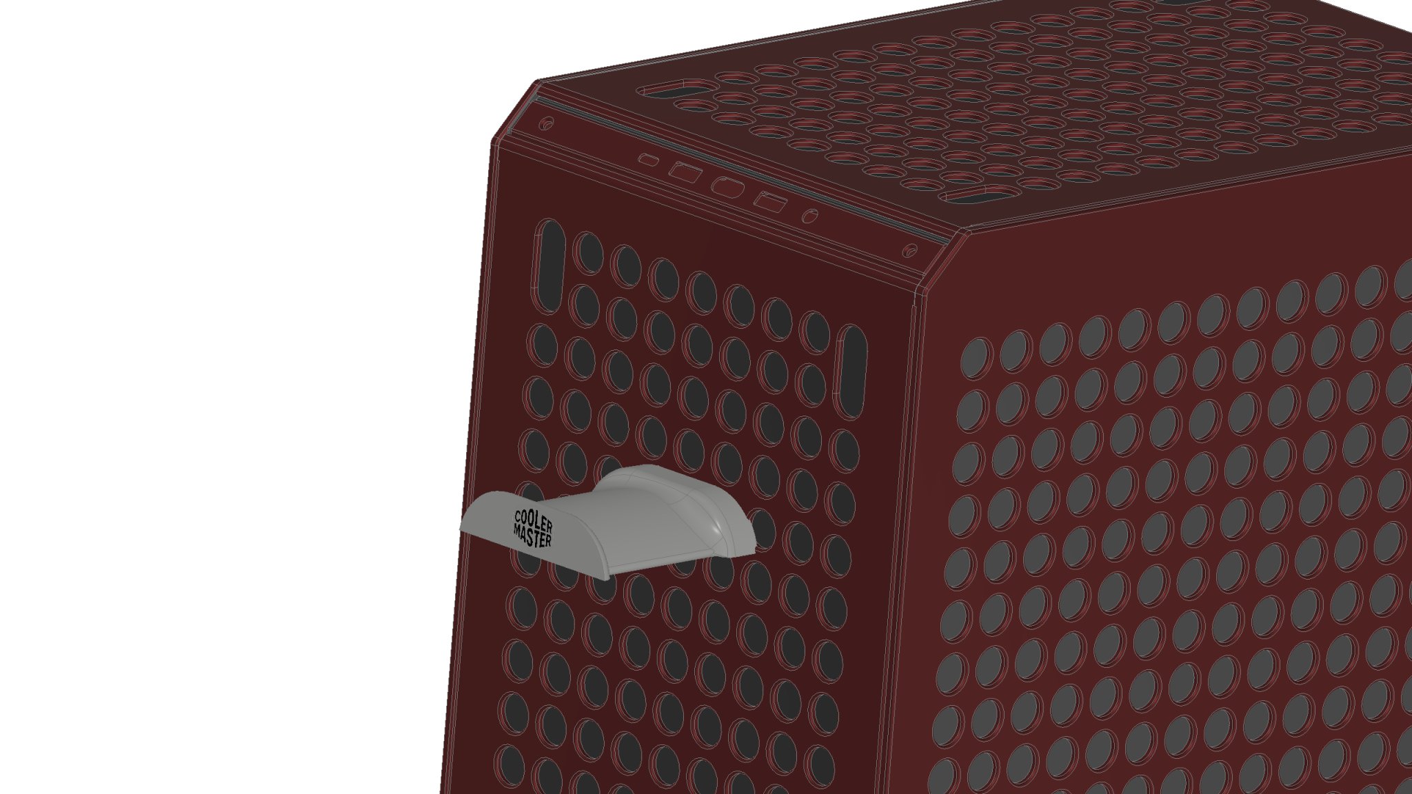 Giá đỡ tai nghe Cooler Master Qube 500 với logo